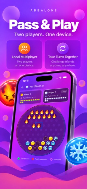 Two players taking turns on one device, with each player's captured count on screen.
